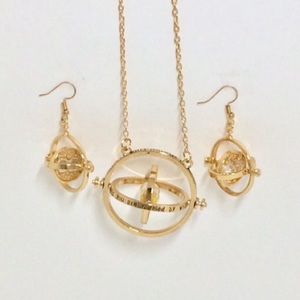 Earrings and necklace set Harry Potter